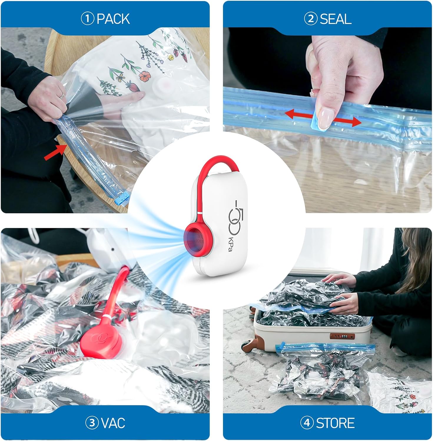 vacuum travel bags with pump