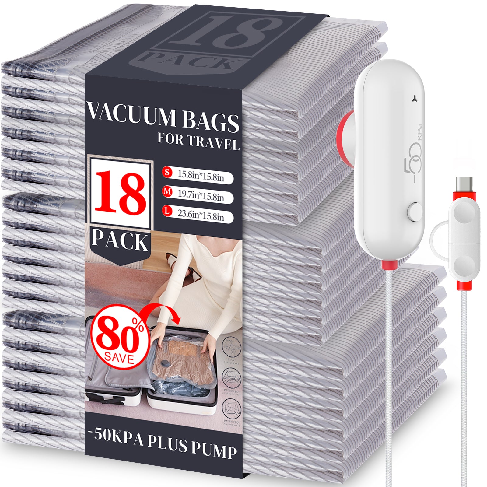 vacuum travel bags with pump