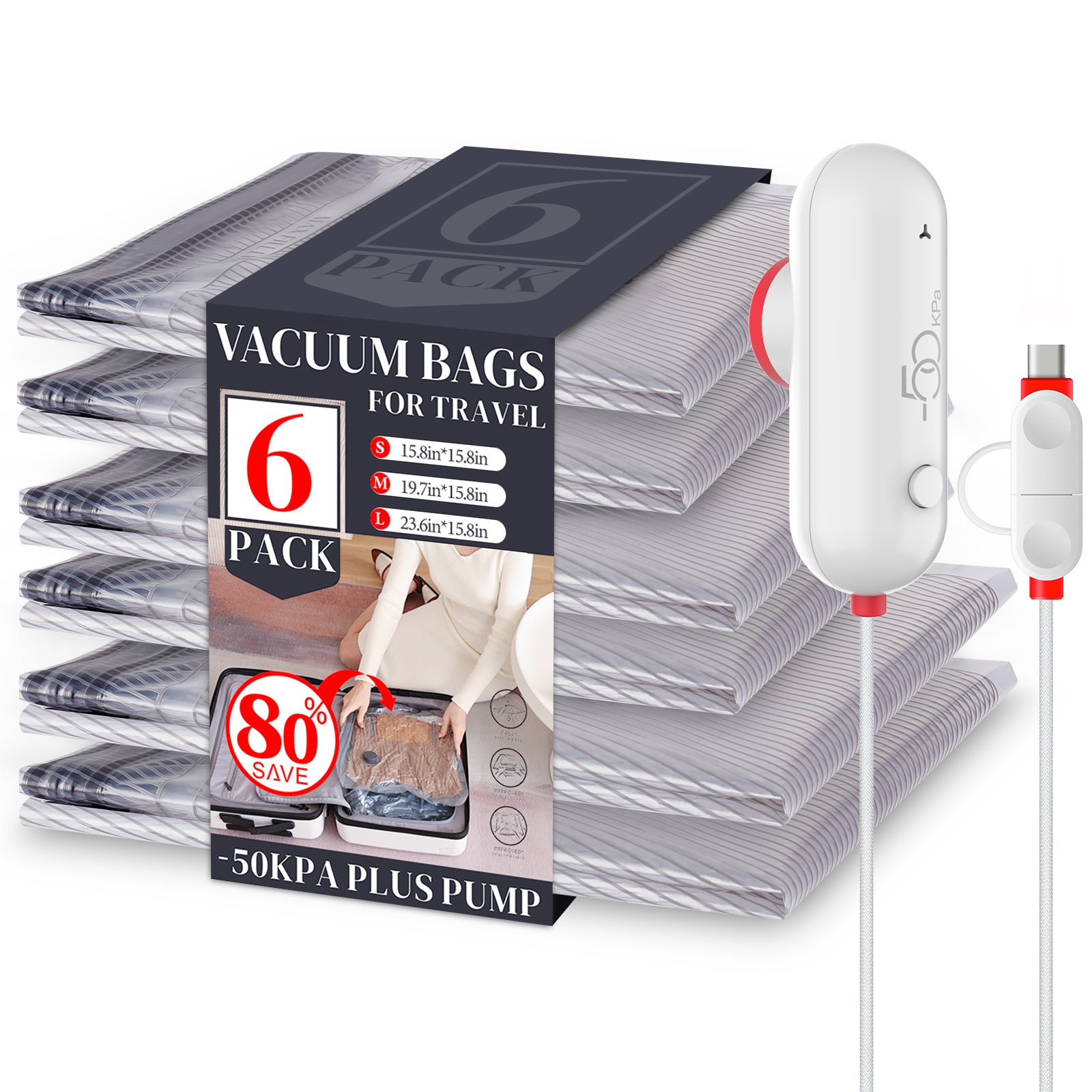 vacuum travel bags with pump