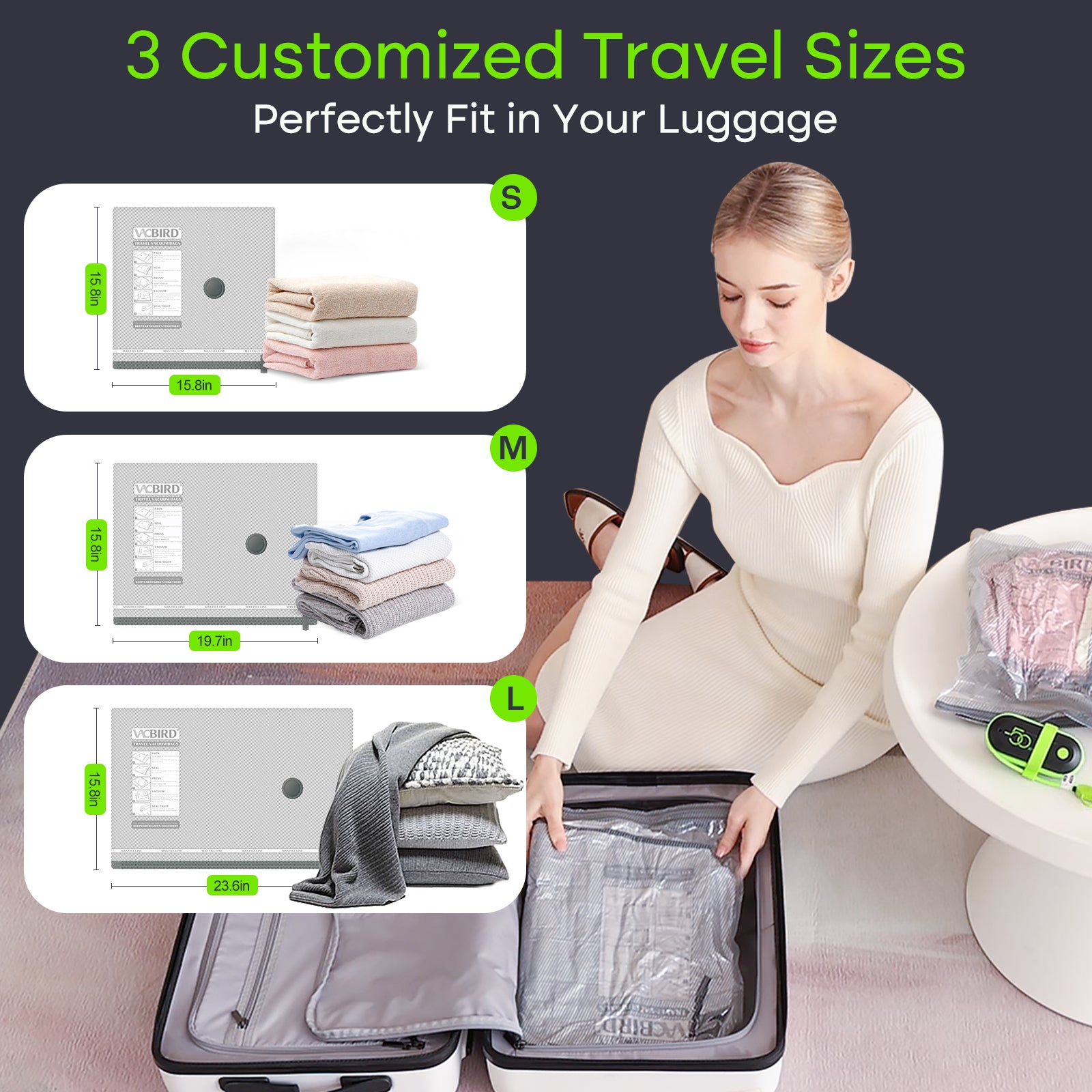 vacuum travel bags with pump
