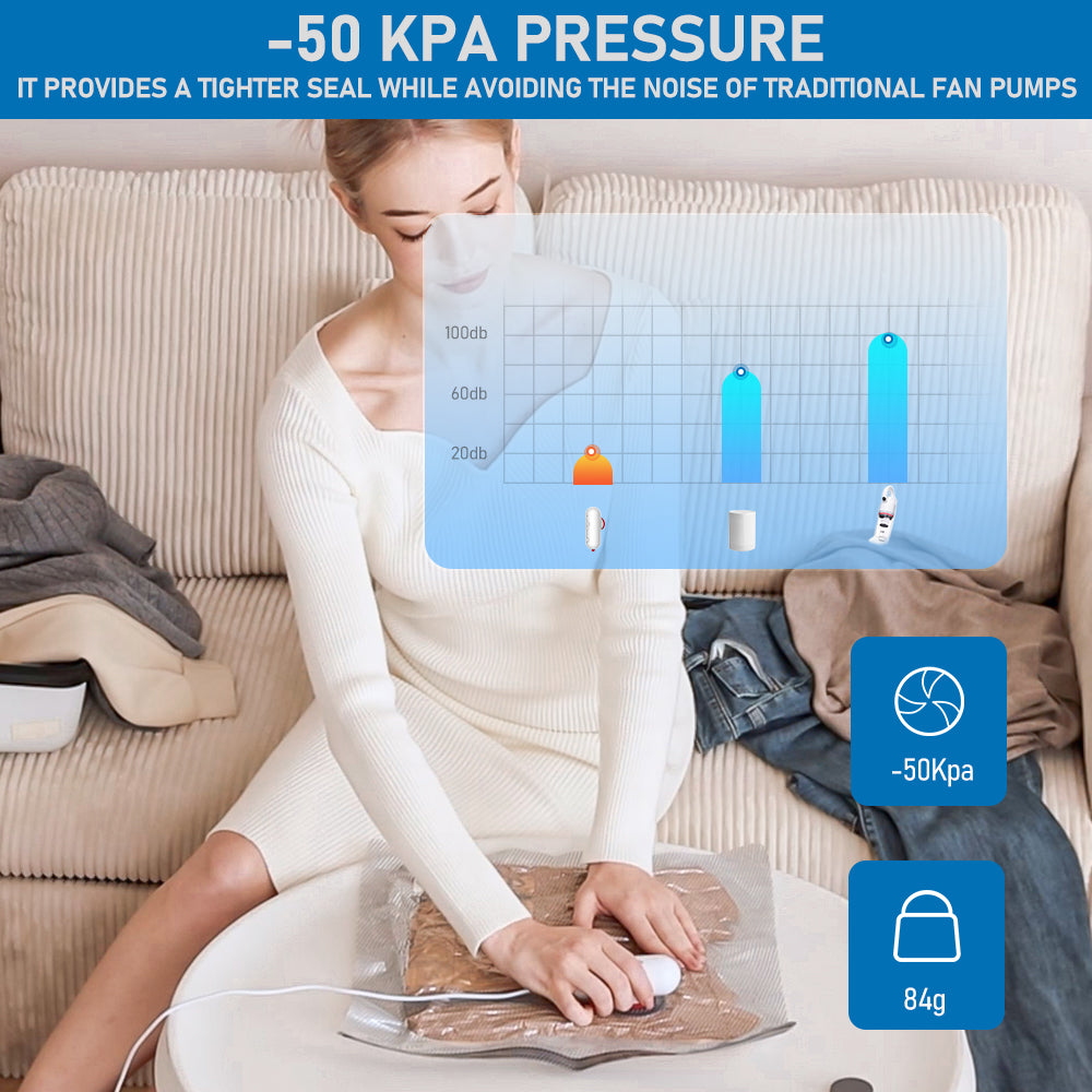 vacuum bags and pump