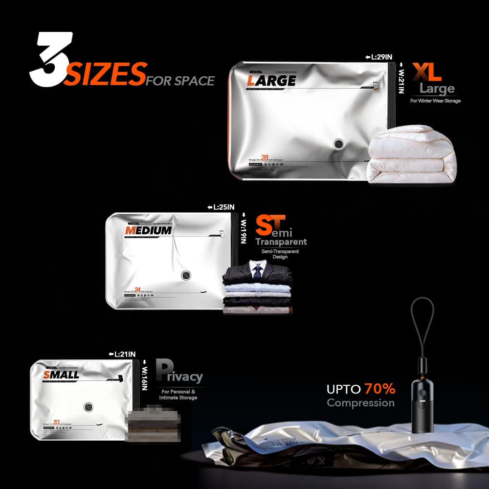 Silver+ Vacuum Storage Kit