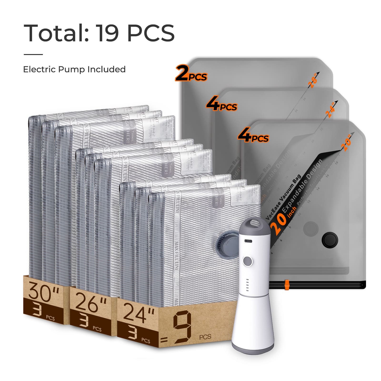 Pure-Style Clear Vacuum Storage Kits – Instant Visibility