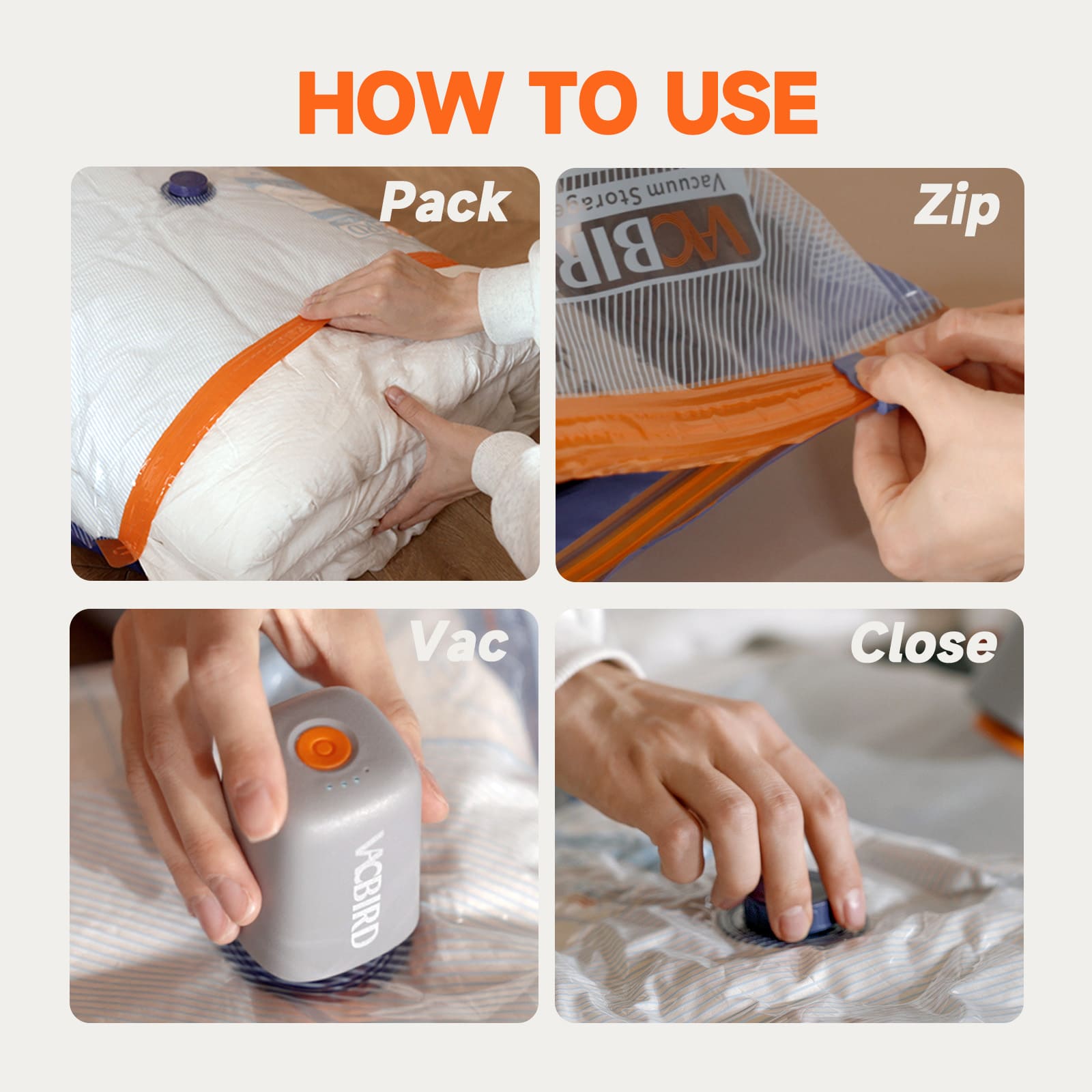 ColorPouch Max Large Vacuum Storage Bags