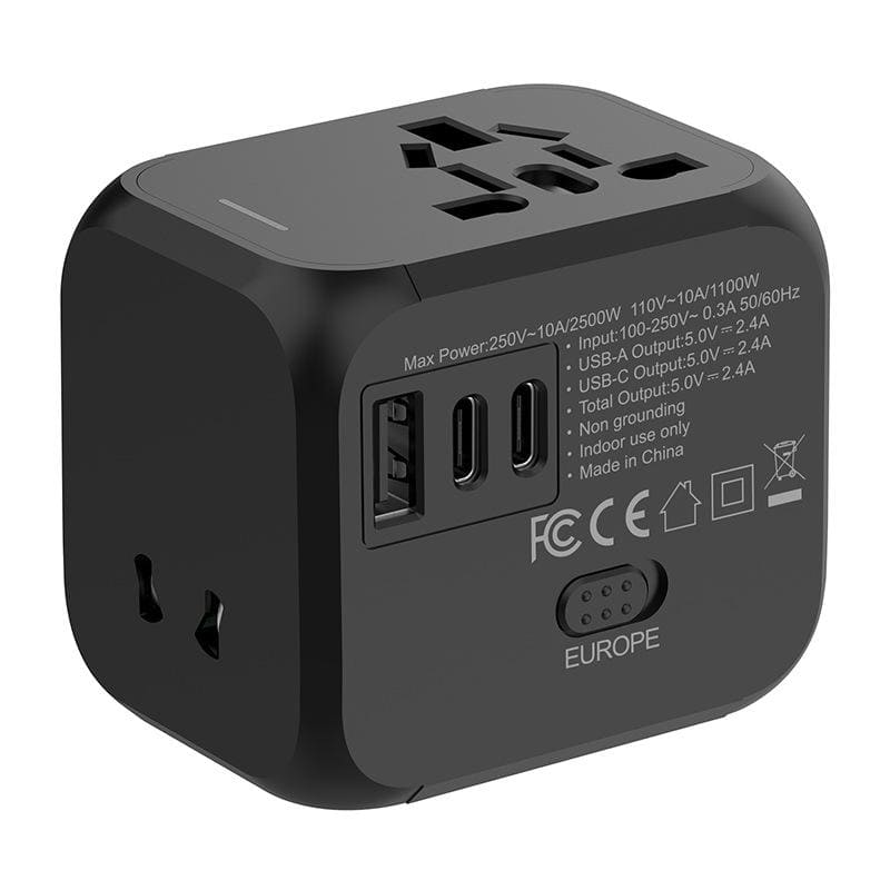 Universal Travel Adapter with Dual USB Charger