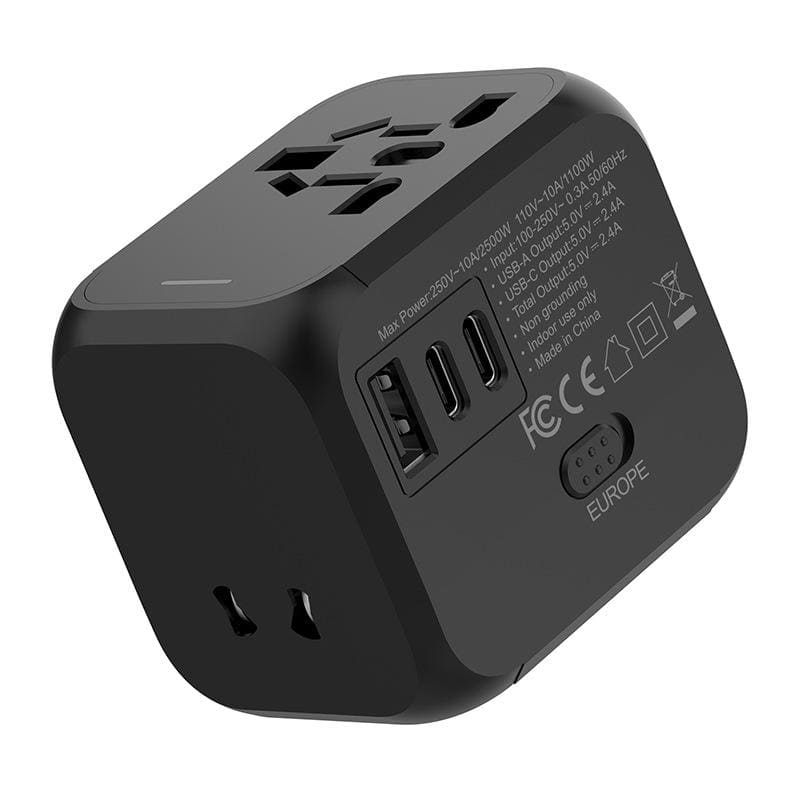 Universal Travel Adapter with Dual USB Charger