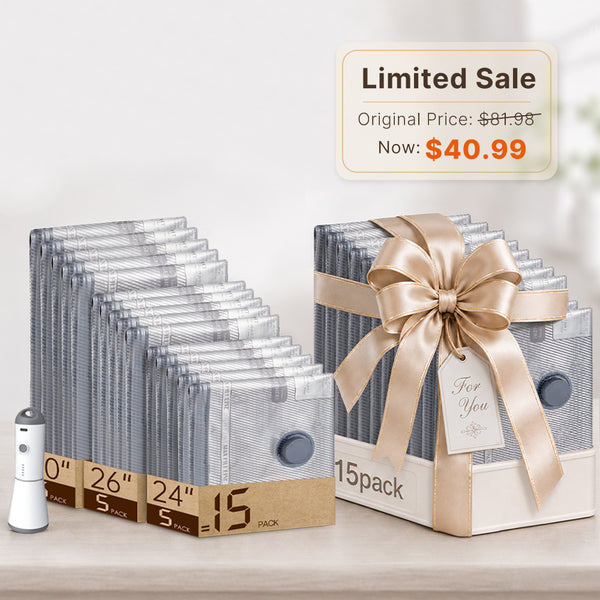 Extra Space Storage Bundle Set ( 2 Sets · 30pcs + 1 Pumps)