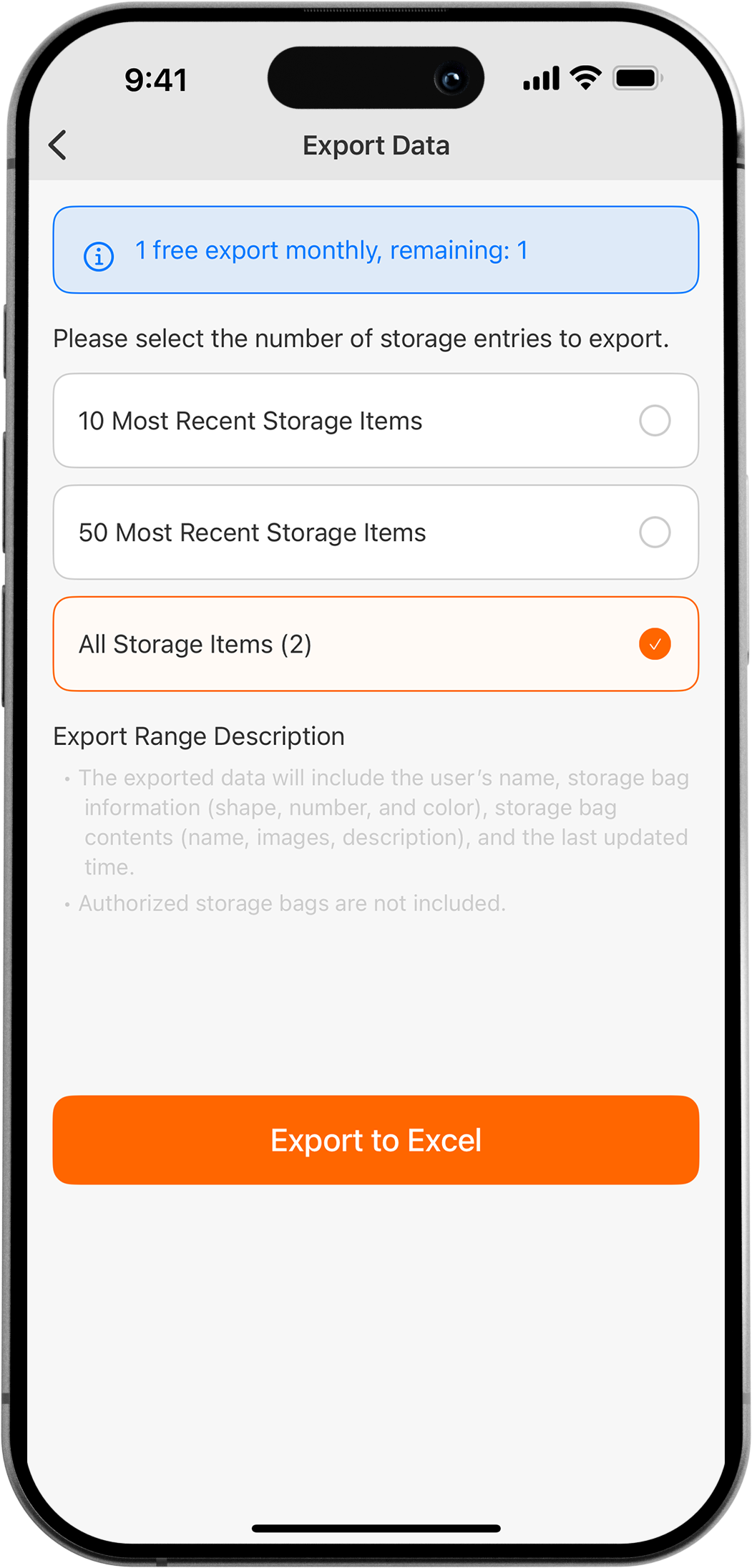 Export Data