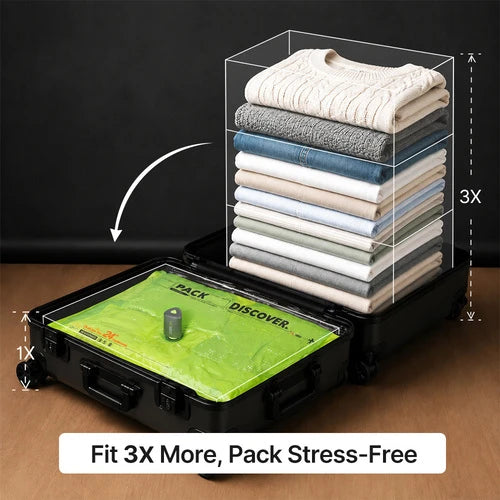 Color-Coded Travel Compression Bags