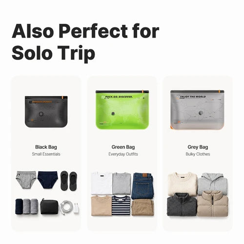 Color-Coded Travel Compression Bags