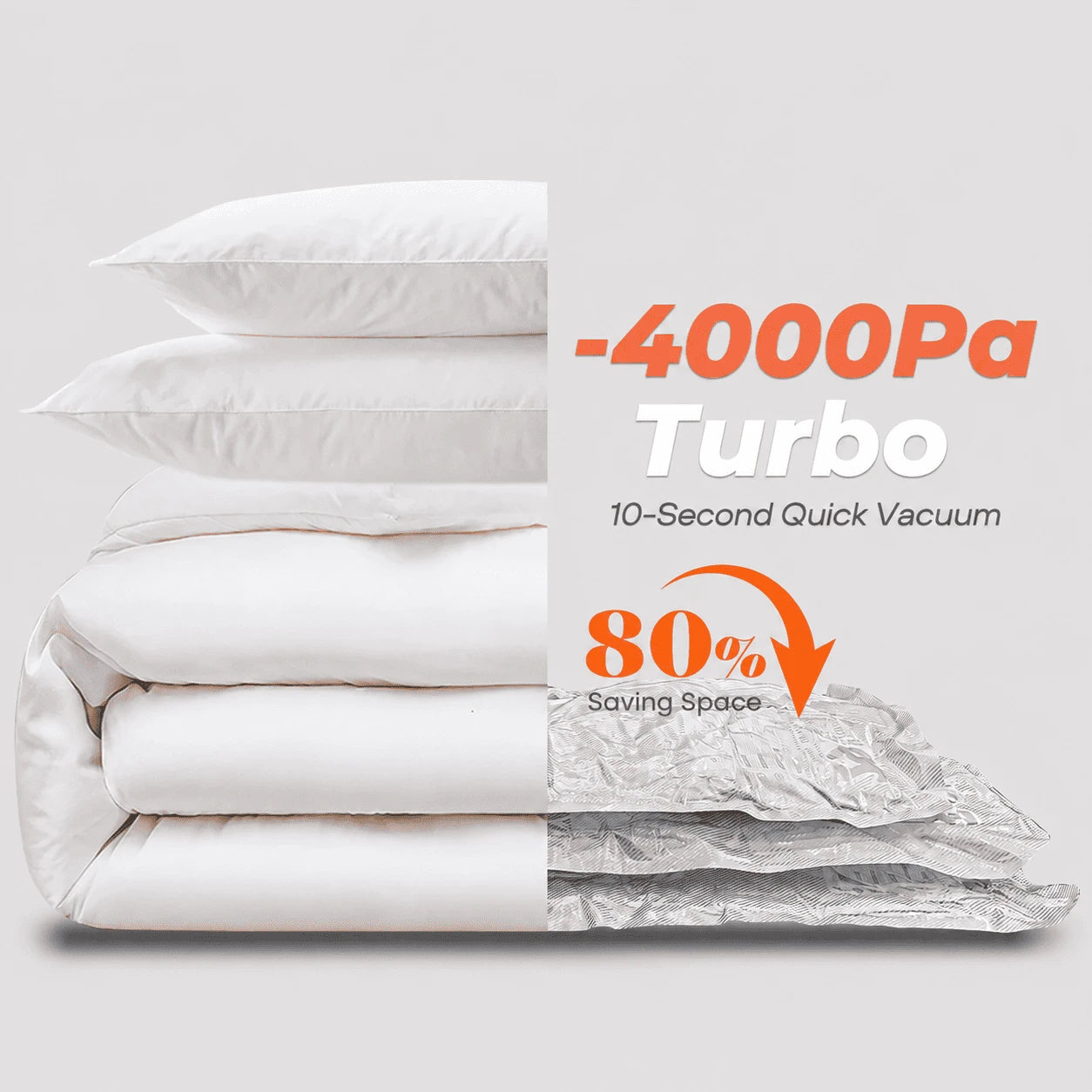 Sizable-Size Vacuum Bags Kit -Maximum Volume Required