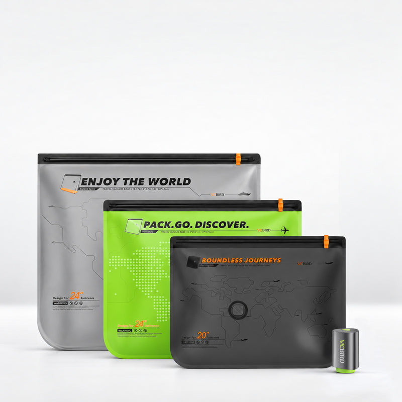 Color-Coded Travel Compression Bags