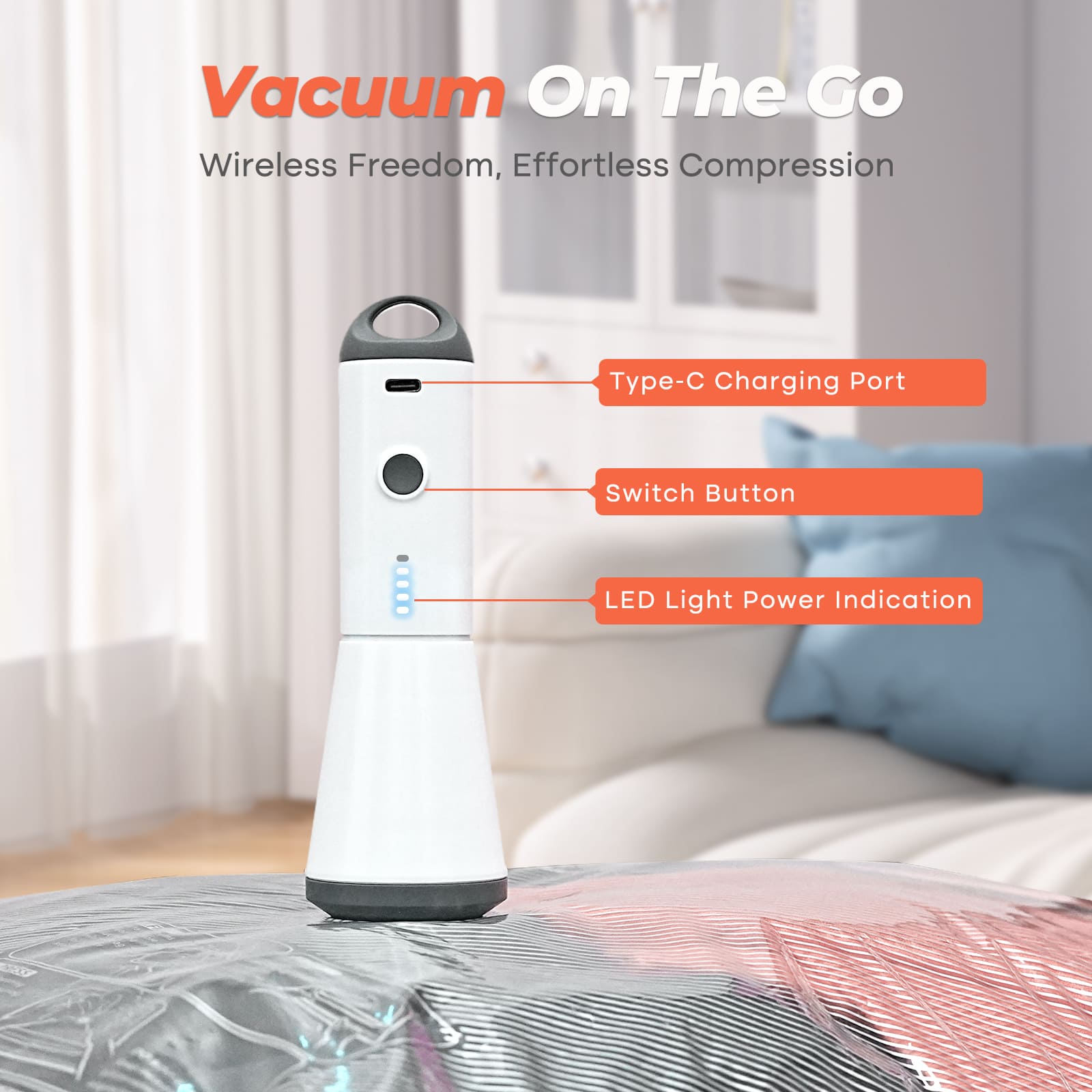 Pack de sacs de rangement sous vide de voyage 