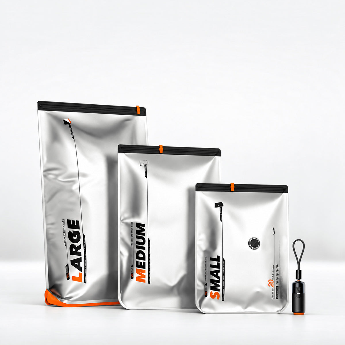 Silver+ Style Vacuum Storage Bags Kit
