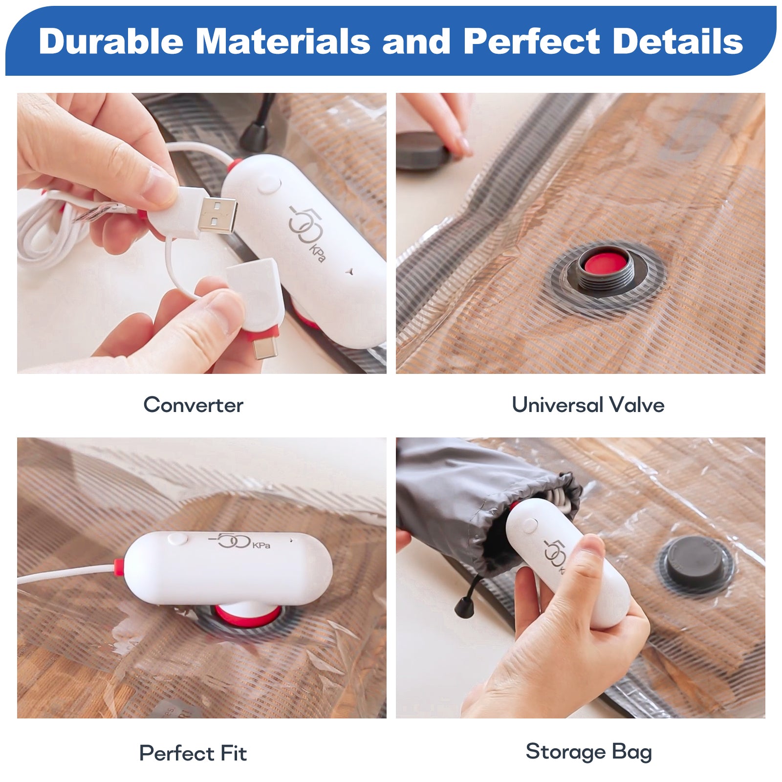 vacuum travel bags with pump