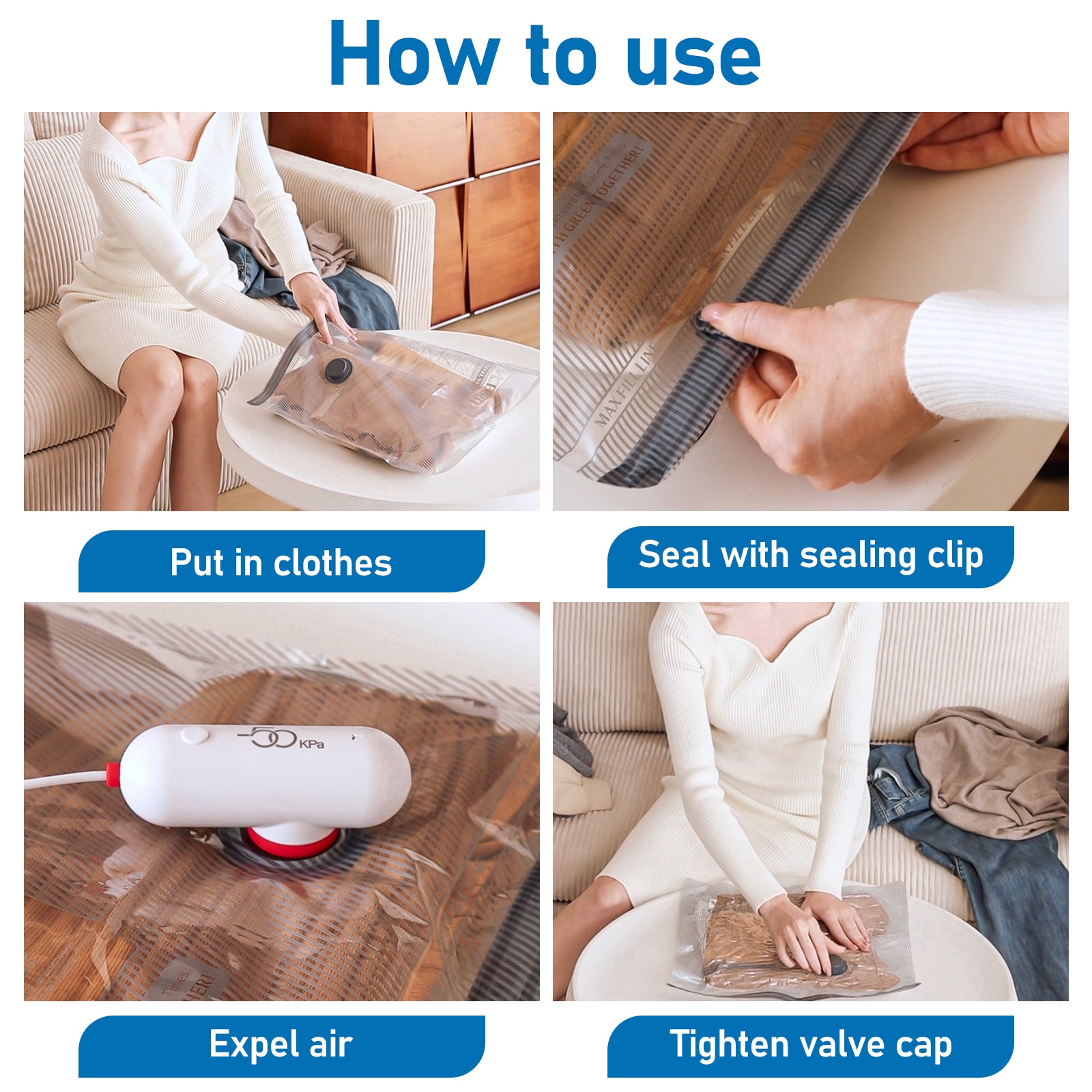 vacuum travel bags with pump