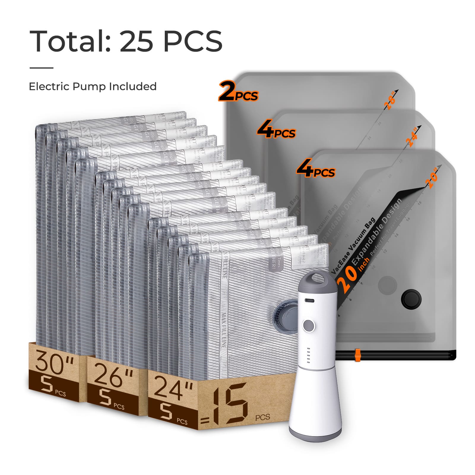 Pure-Style Clear Vacuum Storage Kits – Instant Visibility